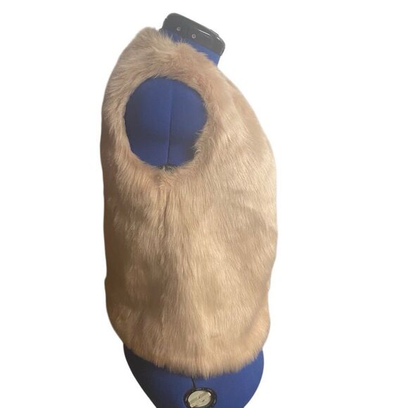 FOREVER 21 Exclusive Women’s Faux Fur Peach Vest Size Small SEE DESCRIPTION - Picture 3 of 6